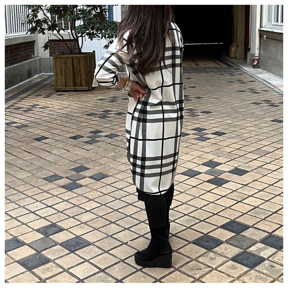 09 PARIS CHIC PLAID TUNIC TOP DRESS - Picture 7 of 7